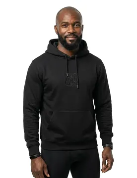 Sweat à Capuche Embossed Black L
