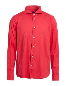 FEDELI Hemd Herren Rot 40 Herren