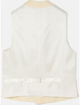 Chaleco de traje chaque cuello redondo - Silbon - FashionsVida