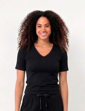 T-shirt à manches courtes Noir noir M