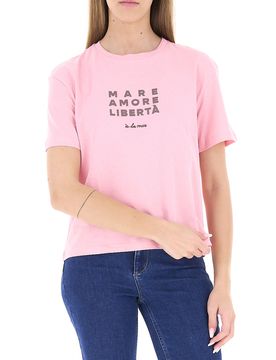 T-shirt girocollo ROSA S