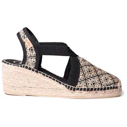 Pons Espadrilles Compensées Terra-ge Black EU 38