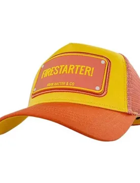 Casquette Rubber Firestarter! Orange / Yellow One Size unisex - John Hatter & Co - FashionsVida