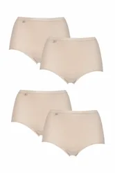 Pack Nude Basic Maxi Briefs Ladies 10 Ladies - - Skin Tones - Size: UK 10