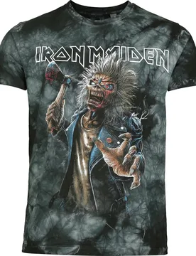 T-Shirt - Eddie Keyline - S bis 4XL - für Männer - Größe 4XL - blau/grau - EMP exklusives Merchandise! - Männer - male - Iron Maiden - FashionsVida