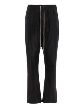 Pantaloni a cavallo basso in seta