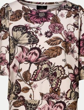 Sweatshirt mit Blumenmuster Mehrfarbig 38