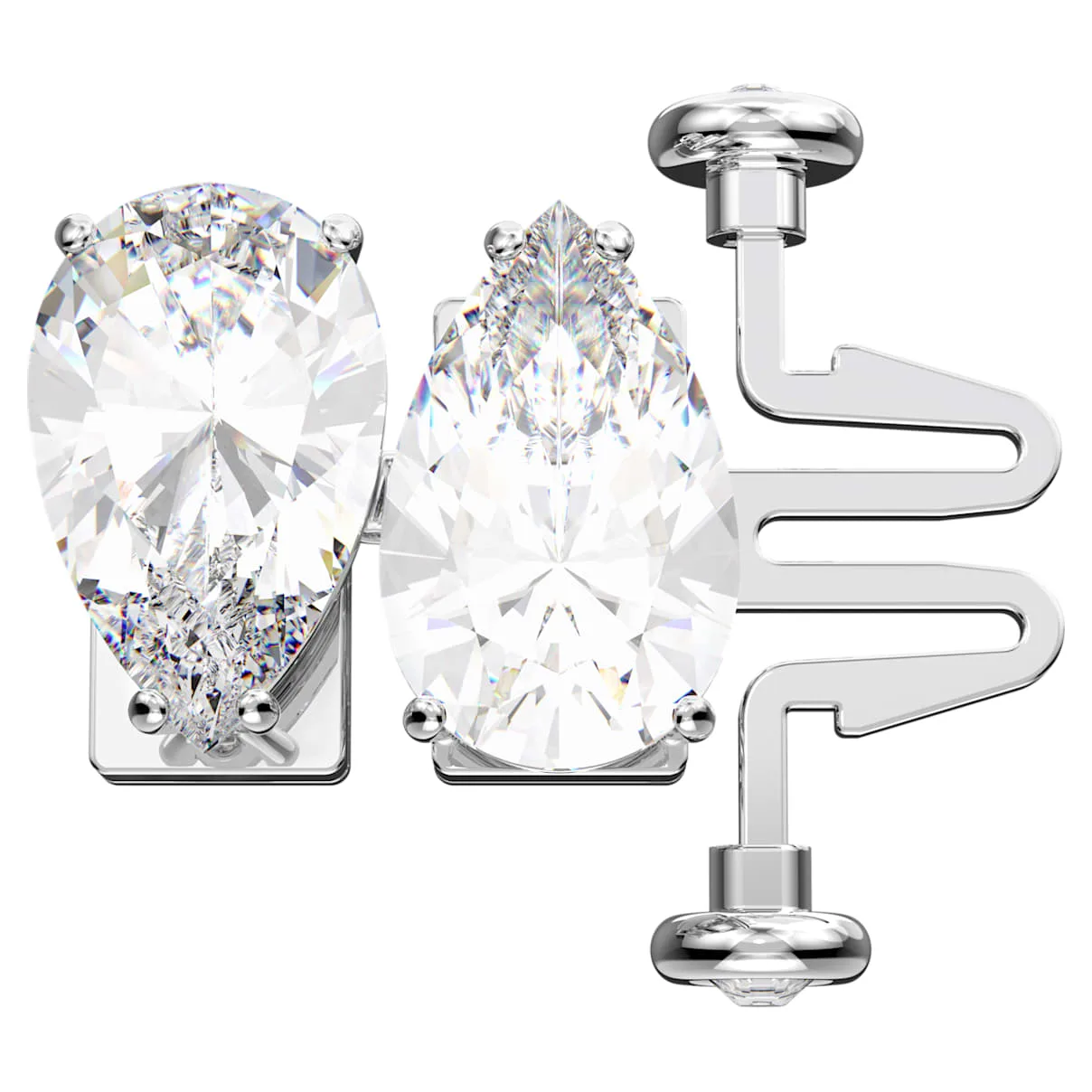 Extender Matrix, Taglio Pear, Bianco, Placcato rodio OS - Swarovski - FashionsVida