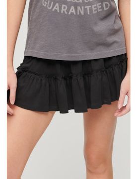 Para mujer. W7210319A Minifalda de punto escalonada (M), Casual, Algodón