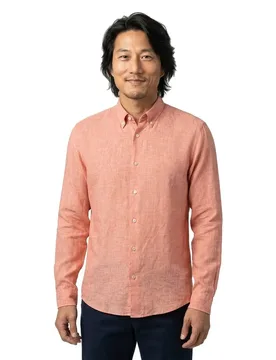 Camicia A Maniche Lunghe Liam S Bd C1 23 01 Bright Orange L - BOSS - FashionsVida