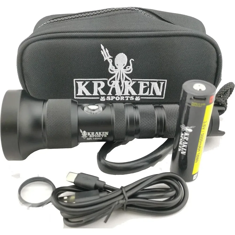 Kraken Torcia N1800z Zoom Focus - Kraken - FashionsVida