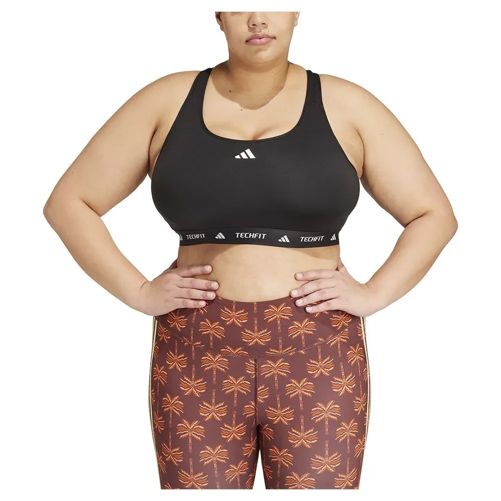 Soutien-gorge De Sport Techfit Plus Black 3X - Adidas - FashionsVida