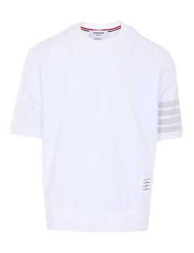 Thom Browne T-shirt tinta in capo