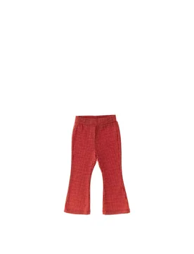 IDO Pantalone flare ROSSO 7A - iDO - FashionsVida
