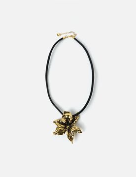 Misako Amina flower necklace Gold