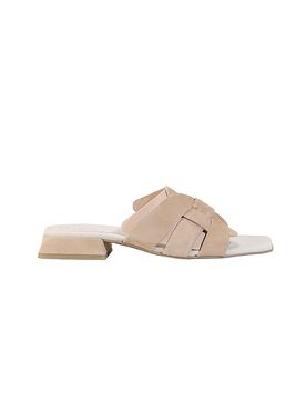 Pantoletten beige 40 1/2 damen