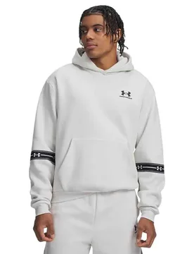 Sweat à Capuche Icon Fleece Taped White / Black M - Under armour - FashionsVida