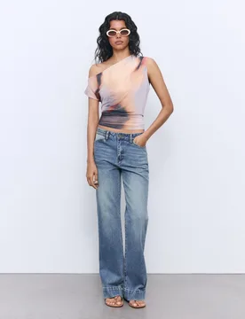 Camiseta sin mangas con efecto desteñido de mujer - Tintoretto - FashionsVida