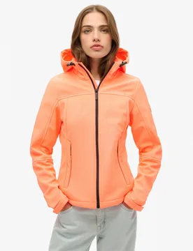 Waterproof Hooded Jacket Coral female - Superdry & Co - FashionsVida
