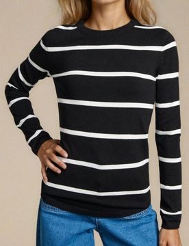 Sinsay - Maglione a righe - nero