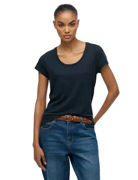 Maglietta A Maniche Corte Studios Scoop Neck Eclipse Navy S