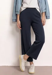 Wide Leg Hose im Loose Fit female Blau
