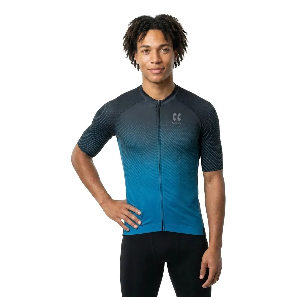 Maglia A Maniche Corte Aero Z1 Blue - KALAS - FashionsVida