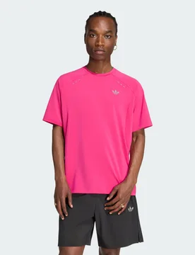T-SHIRT TECH TREFOIL ESSENTIALS POLIESTERE XL Real Magenta - Adidas - FashionsVida