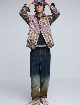 Pantalón vaquero degradado, Hombre, Algodon, Azul, 28