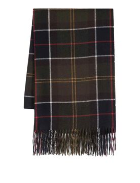 Barbour Sciarpa con frange tartan