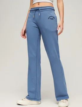Superdry Damen Blau Ausgestellte, Tief Angesetzte Athletic Essentials Jogginghose, Größe: 38 - 59.99 - FashionsVida