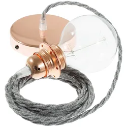 Cables Lampe Suspendue Pendel Pour Abat-jour Tn02 50 Cm Grey / Copper One Size