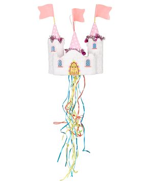 Piñata Schloss Prinzessin bunt 60x28cm