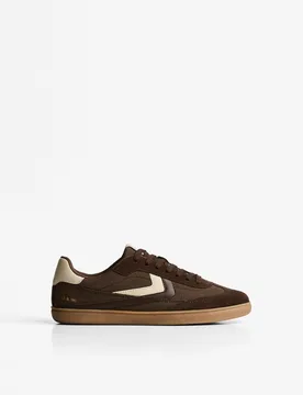 Baskets Rétro 42 Marron - Bershka - FashionsVida