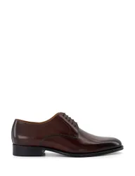 Premium Leather Sole Derby Shoe Dark Brown male