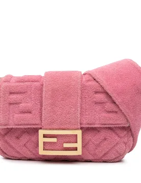 Embossed Terry Cloth FF 1974 Convertible Belt Baguette - Fendi - FashionsVida