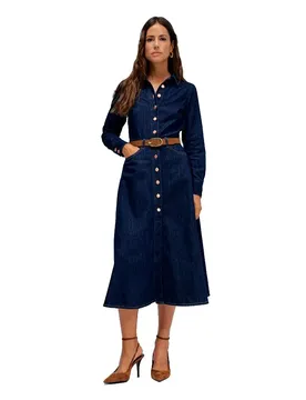 Robe à Manches Longues 21010318 Dark Wash S