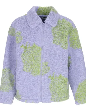 Orsetto Donna Bistro Sherpa Jacket Digital Violet Multi - OBEY - FashionsVida