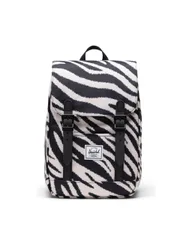Animal Print Drawstring Backpack Black Mix female
