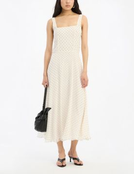 Para mujer. 116021858 Vestido Chiffon Flared Midi (36), Casual, Poliéster Reciclado, Sostenible