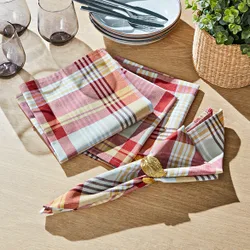 Schäfer Stoff-Servietten Karo 40x40 cm, 4er-Set
