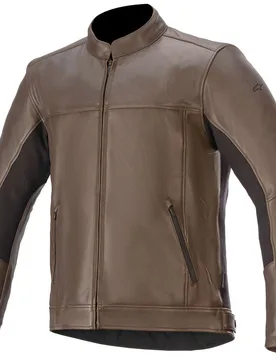 Giacca Moto tecnica in Pelle TOPANGA CE Marrone taglia XL - Alpinestars - FashionsVida