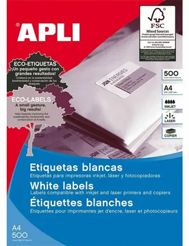 Étiquette Multifonction 01787 Box 210x148 Mm White One Size unisex