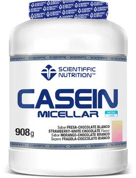 Casein micellar fresa chocolate blanco 908g Blanco (UNICA) - Scientiffic Nutrition - FashionsVida