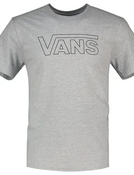 Maglietta A Maniche Corte Classic Drop V Crew Athletic Heather / Black M - Vans - FashionsVida