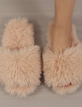 Pantuflas gruesas con suela de mujer con diseño de dibujos animados para otoño e invierno, antideslizantes y cálidas, calzado de moda para el hogar