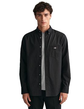 Hemd Regular Fit schwarz S herren