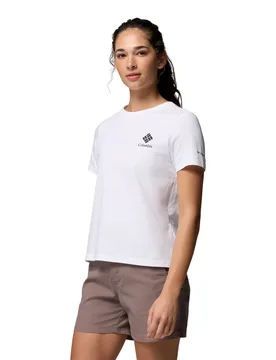 Rolling Bend Graphic Damen T-Shirt, weiß M - Columbia - FashionsVida