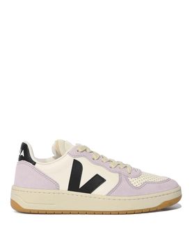 Sneakers V-10 Leather Pure Black Parme