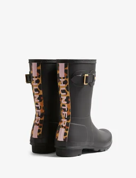 Leopard Print Wellies Black female - Hunter - FashionsVida